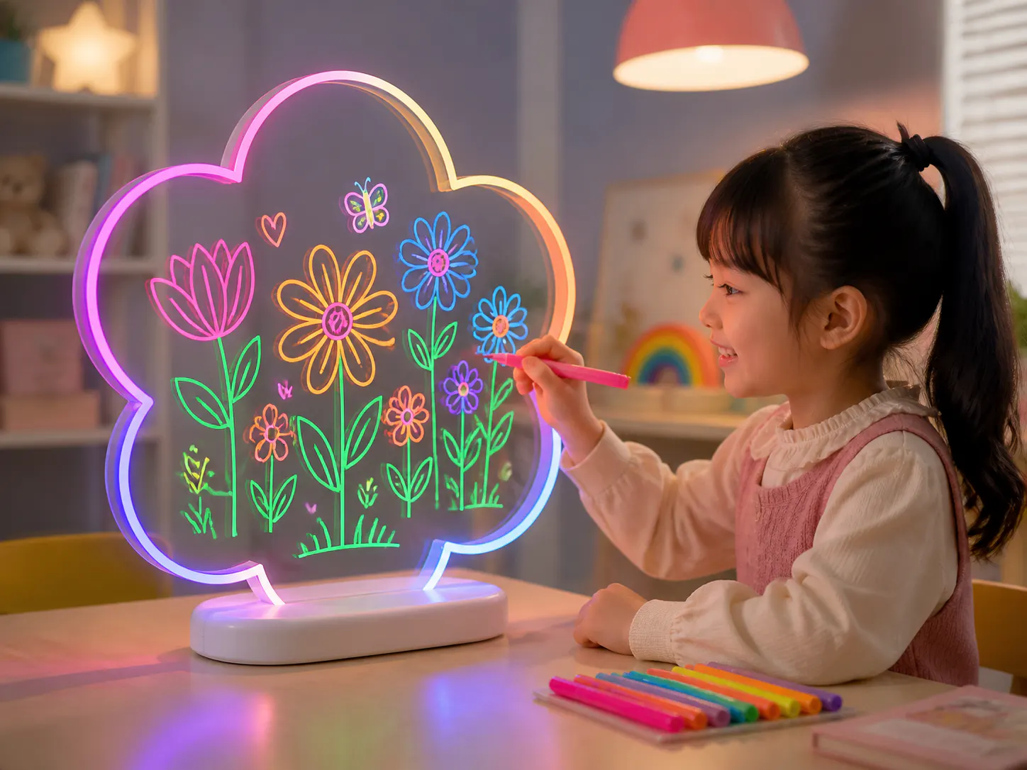 Flower LED Fluorescent Board