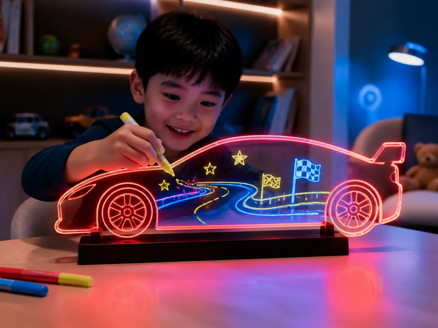 Race Car LED Fluorescent Board